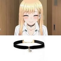 Anime Chainsaw Fan Reze Cosplay Choker Dark Rock PU Leather Necklace Punk Gothic Harajuku Collarbone Chain Zircon 2026 Accessor