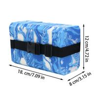 Adjustable EVA Board Swimming Back Floating Foam Board Float Belt Waistband Adult Children Swim Training Equipment mėlyna