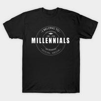 Men Black Print T-shirt Millennial 1981-1996 No-Cut Transfer Paper Print Cotton Tshirt 2XL juoda