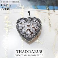 Pendant Love Heart Locket Fashion Glam 925 Silver Jewelry Europe Style Accessories Soul Gift For Woman sidabras