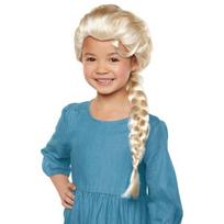 Kids Elsa Frozen Wig Soft Long Hair Princess Costume Accessory Breathable Party Headwear Blonde Anna