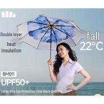 Beneunder UV Protection 3-Fold Double-Layer Sun/Rain Umbrella scylė