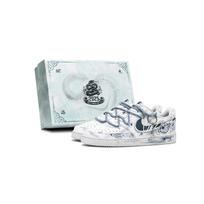 Nike Court Vision 1 Starry Leather Abrasion Resistant Abrasion Resistant Low top Skateboard Shoes Men's Blue White DH2987-101(Team60-S-BOX) 42