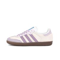 Adidas Originals SAMBA OG Slip Resistant Abrasion Resistant Low top Skateboard Shoes Unisex Purple White B75806(Team746-) 35⅔