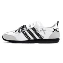 Adidas VS JOG 2.0 Vintage Polka Dot MONE Made Low top German Army Trainers Unisex Black White JR4653(Team177-) 40