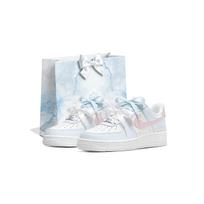 Nike Air Force 1 Pora Pirkinių Krepšys Neslystantis Aukštį Didinantis Žemi Batai Riedlentėms Moteriški Mėlyni Rožiniai HV2511-100(Team2363-S-BOX) 38.5