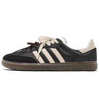Adidas Originals SAMBA OG Low top Skateboard Shoes Unisex Black Beige B75806(TeamY-) 39⅓
