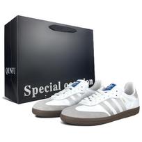 Adidas Originals SAMBA OG Low top German Army Trainers Unisex White B75806(Team1005-) 35⅔