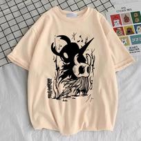 Hollow Knight T-shirt Vintage Gothic 2000s Grunge Classic T Shirt Harajuku Y2k Tops Hip Hop Streetwear Men Women Tee Clothing S juoda