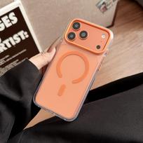 Crystal Oil Drop Magnetic Phone Case for Apple iPhone 17 Pro Max/16 Pro/15 Pro - Solid Color Protective Cover 17Promax