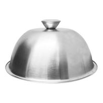 Stainless Steel Frying Pan Cover with Handle Arched Round Cheese Melting Dome Barbecue Tools Steak Pot Lids Cover Picnics sidabras