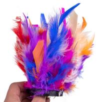 Ostrich Feather Cuff Wrist Sleeve Women Real Fur Ostrich Feather Cuffs Feather Cuff Snap Bracelet Clap On Satin Shirts Elegant 1order 1Pcs