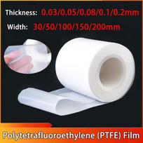 Thickness: 0.03~0.2mm Width: 30/50/100mm Polytetrafluoroethylene (PTFE) Thin Film PTFE Membrane Directional Film 0.03x50mm 1meter