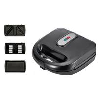 US Standard 10-in-1 Sandwich Maker with Interchangeable Plates: Waffle, Donut, Cake, Breakfast & Cookie Maker. EU 220V