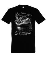 Men's T-Shirt Retired Sauna T-Shirt with Funny Saying for Retirement Gift S