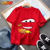 Cars Summer 2026 boys T-Shirt Lightning McQueen Short Sleeve for Boys Girls children Combinable with Everything back to school 100