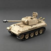 Antrojo pasaulinio karo vokiečių tankas V „Leopard“ A tipo Sd.Kfz.171 mastelio modelio rinkinys Statybinių kaladėlių rinkinys Žaislas berniukams ir mergaitėms NO BOX