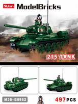 Sluban military IS-2 Heavy Tank model building block WW2 army soldier children's toy building bricks 845pcs L