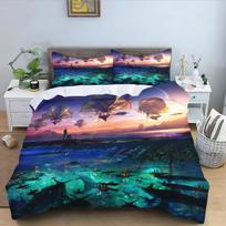 Avatar Bedding Set Simba Anime and Cartoon 3D Children'S Duvet Cover Set  King Size Bedroom Comforte Cute Printed 135x200cm
