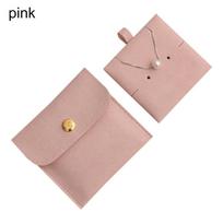 Dust Protect Gift Microfiber Storage Pouch Packaging Bag Bracelet Bag Jewelry Bag rožinė