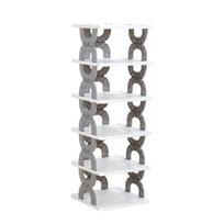 Foldable Multi Layer Shoe Rack Plastic Shoe Storage Organizer Home Entryway Bathroom Dormitory Shoe Cabinet 6 Tier Shelf one size