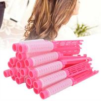 20pcs Heatless Fluffy Perming Rod Pink Hair Roller Curler Styling Kit Hair Perm Rods  Salon Use