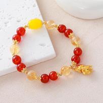 Agate citrine braceletfashion women daily jewelry gift