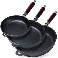Set Of Cast Iron Frying Pans Cast Line 20 / 24 / 28 Cm 3 Pcs.