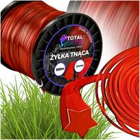 Żyłka Tnąca Gwiazda Do Głowic Podkaszarki Kosy Kos Trawy Mocna 2,4Mm 100M