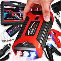 Automobilio paleidėjas Akumuliatoriaus stiprintuvas Powerbank +4X USB Žibintuvėlis 99800mAh