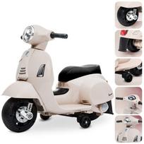Jeździk Dla Dziecka Na Akumulator Skuter Vespa Ecru