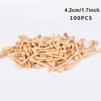 Unbreakable 100Pcs 4 Size 83mm 70mm Golf Tees Golf Accessories Bamboo Tee Golf Training 4.2cm/1.7inch-100PCS