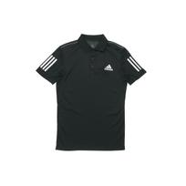 Adidas Club 3-Dryžuoti Polo Marškinėliai Vyrams Viršutiniai Drabužiai Juodi DU0848 M gray
