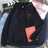 Manga Juodasis dobilas Asta Nero Hoodies Vyrams Harajuku Megztiniai Moterims Kawaii Nero Yra Paukščių Anti Manga Ilgomis Rankovėmis Megztiniai XS juoda