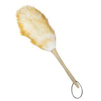 100% Real Sheep Lamb Wool Fur Duster Furniture Dust Cleaner Bursh Household Cleaning Wooden Handle Sweeper Feather Cleaning Tool