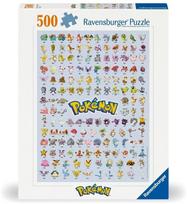 Dėlionė Ravensburger Pokemon Postacie, 49 cm x 36 cm, 500 vnt., įvairių spalvų