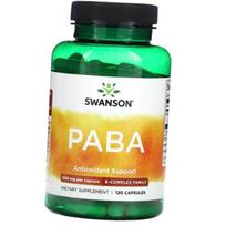 Para-aminobenzoic acid, PABA 500, Swanson  120caps (36280224) 120caps