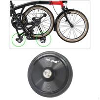 Ultralight Alloy Solid Folding Bike with Screws Black