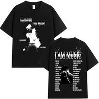 Rapper Playboi Carti I AM MUSIC Tour 2025 Merch T Shirt Men's Gothic Hip Hop Clothing T-shirts Punk Short Sleeve Cotton T-shirts L