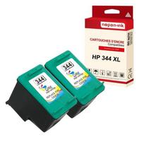 NOPAN-INK - 2 compatible cartridges for HP 344 XL 344XL (C9363EE) compatibles HP HP DeskJet 5700 5740 5745 5900 5940 5943 5950 6