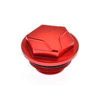 CNC Rear Hydraulic Brake Master Cylinder Pump Fluid Reservoir Cap For KTM SX SXF XC XCF XCW XCFW EXC EXCF SMR BREMBO 2004-2022 raudona