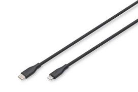 Digitus USB 2.0 Type C-Lightning Silicone 2m MFI black