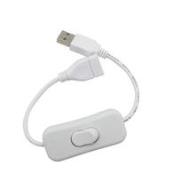 30CM DC Extended Extension Switch USB Cable With Switch Button Power Cord Long Life Lamp Charger Adapter