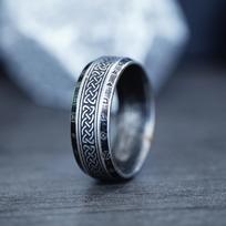 Vintage Odin Norse Viking Celtic Knot Rings For Men Women Fashion Stainless Steel Tree Of life Rings Retro Amulet Rune Zircon 7