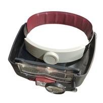 10X Headband Glasses Magnifier Adjustable Size LED Magnifier Loupe Glasses For Reading Optivisor Magnifier Illuminated raudona