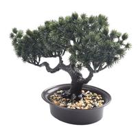 Indoor Bonsai Welcoming Pine Artificial Simulation Tree with Resin Foliage and Plastic Pot for Office and Home Desk Decor China Mainland