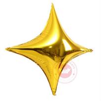 Silver Rose Gold 4-Pointed Star Balloon Children Happy Birthday Party Decoration Gift Classic Toy Baby Air Globos Ball Supplies 10inch 5pcs auksas