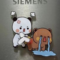 Panda Bubu and Dudu Fridge Magnet Cartoon Panda Yier Refrigerator Magnet Couple Gift Furniture Ornaments for Friends Gift