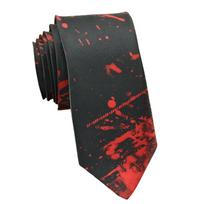 Halloween Party Neck Tie For Men Costume Accessories Punk Pattern Necktie Cosplay Neckwear For Festival Gathering Outfit