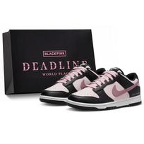 Nike Dunk 'BlackPink Raspberry Pink Lychee Abrasion Resistant Low top Skateboard Shoes Unisex Black Pink DD1503-101(Team578-S-BOX) 35.5